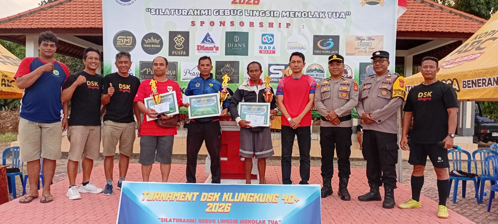 Camat Banjarangkan Hadiri Turnamen DSK Klungkung 40+ 2026
